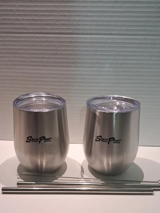 Stainless Steel Insulated Tumblers with Lids (Set of 2)