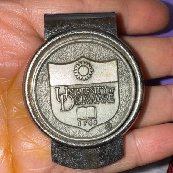 University of Delaware 1743 money clip vintage coin clip