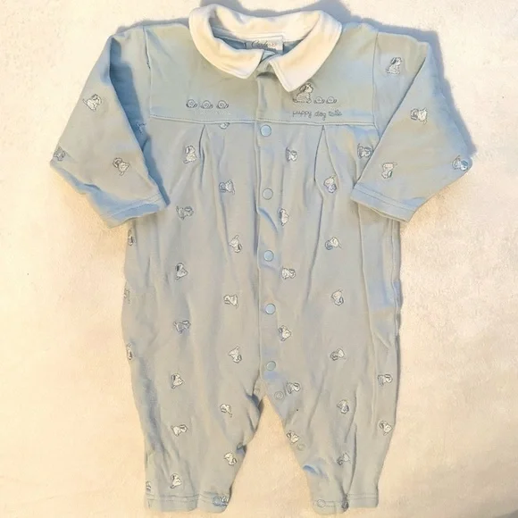 Vintage Carters If They Could Just Stay Little One Piece Outfit 9M Dogs boy baby