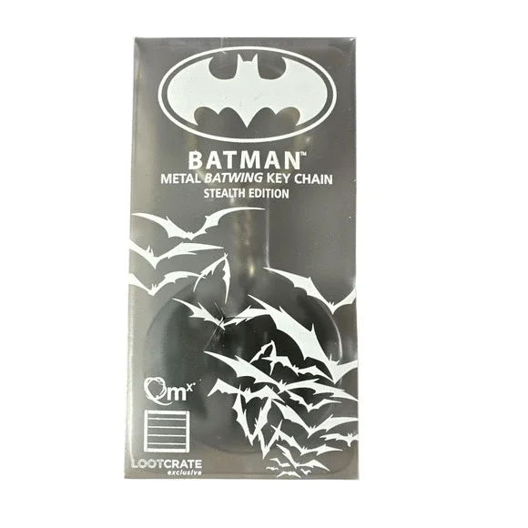 Batman Batwing Metal Key Chain Stealth Edition Loot‎ Crate Exclusive DC NEW