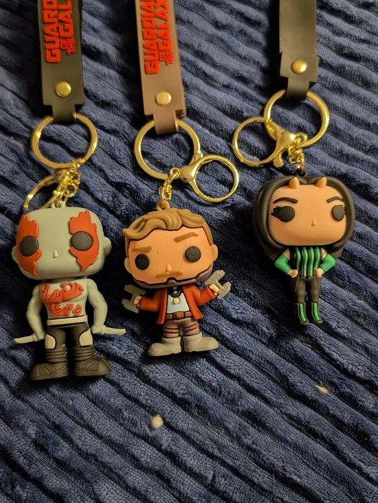 3 Guardians of the Galaxy Keychain Set