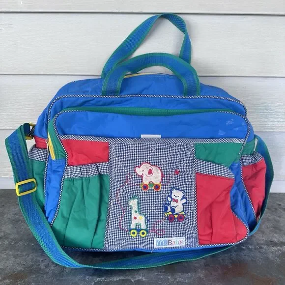 Vintage McBaby Teddy Baby McDonald’s Diaper Bag RARE Embroidered Teddy Bear