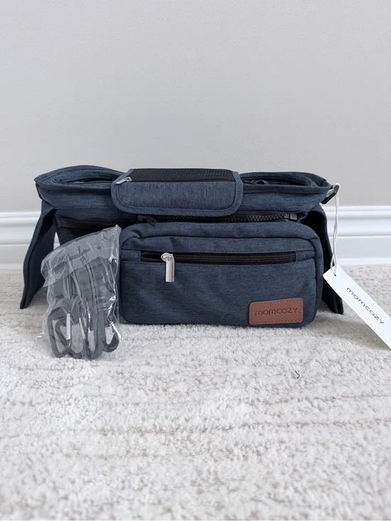 Momcozy Universal Stroller Organizer with insulated cup holders