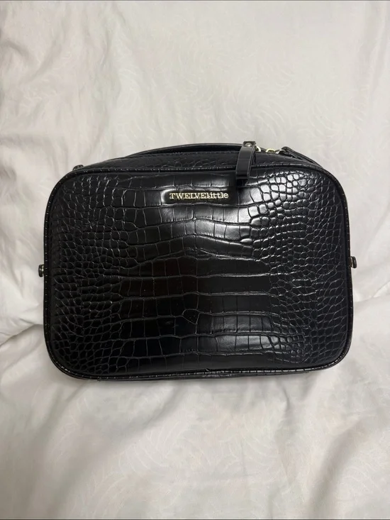 Twelvelittle Luxe Diaper Bag Clutch, Embossed Vegan Leather