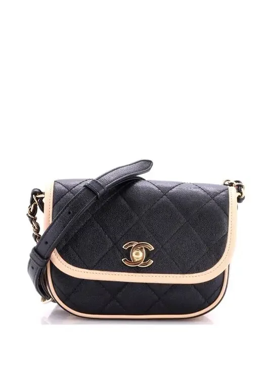 Chanel Cc Round Flap Messenger Bag #321061C48B