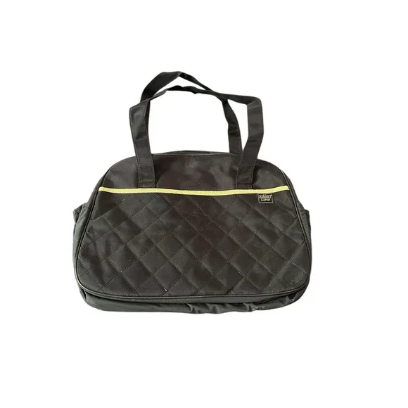 enfamil‎ lipil black with gold inside diaper bag shoulder tote