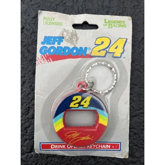 Jeff Gordon #24 Key Ring Beverage Bottle Opener‎ NASCAR NIB