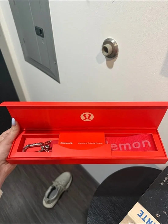 lululemon athletica Red Branded Key & Card Holder Strap