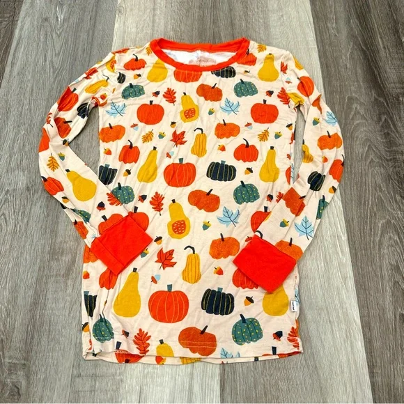 Little Sleepies Autumn Harvest Sleep Top Girl’s 9/10 Long Sleeve Bamboo Holiday