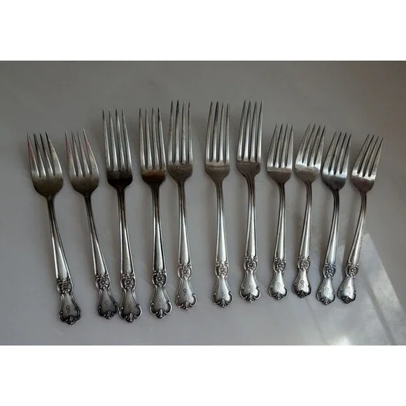 Vintage Old Company Signature Rose Silver Plate 