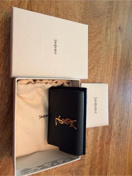 Saint Laurent Uptown Flap Card Holder