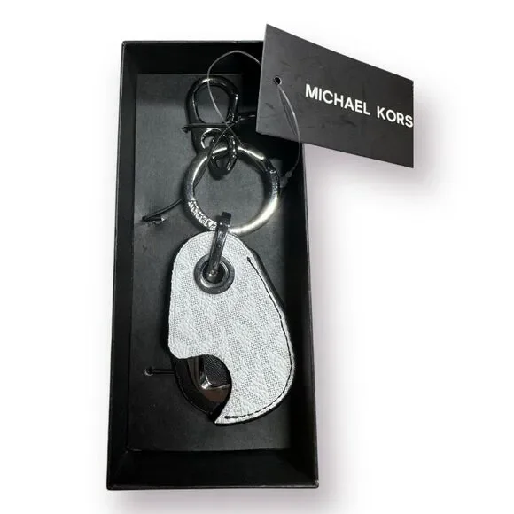 Michael Kors‎ Men's Harrison Leather Bottle Opener Key Fob Gift Box Set