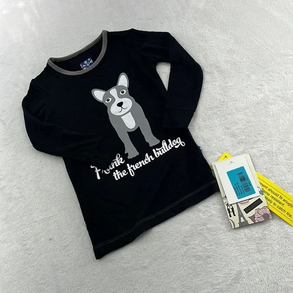 NWT Kickee Pants Bamboo 12-18 mos, 18-24 mos,‎ 2T, 3T, 4T Frankie the Frenchie