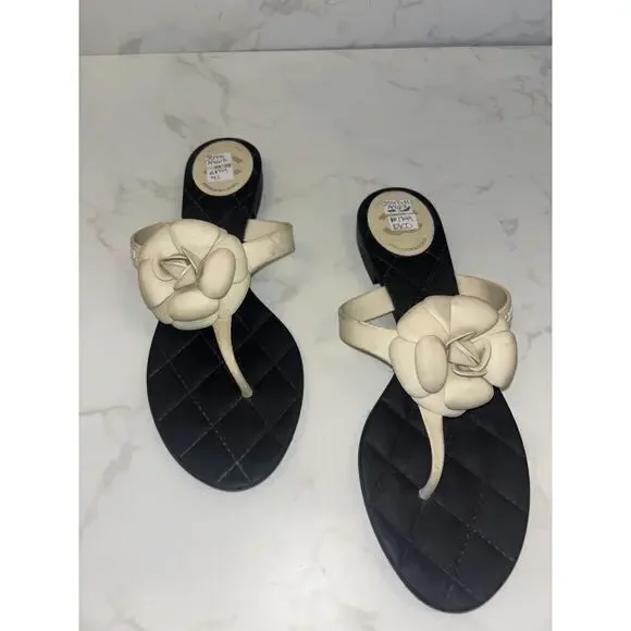 Chanel Camellia Sandals - Good Condition