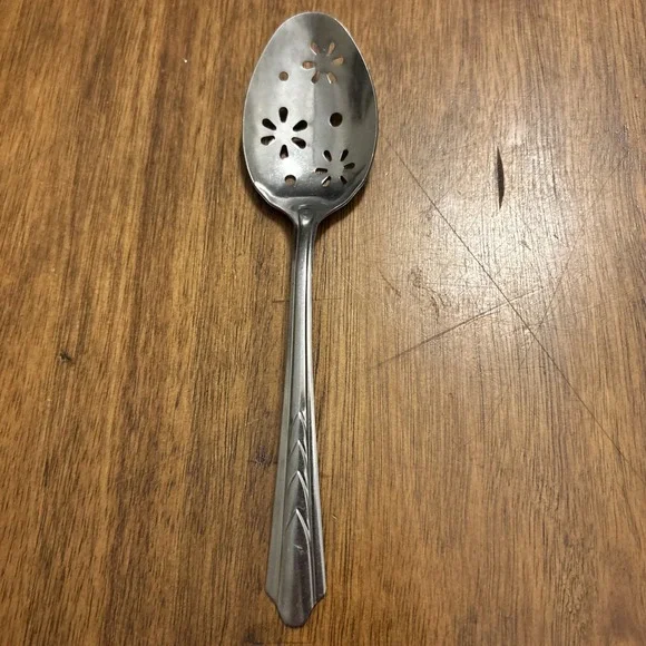 Ekco EKS7 Slotted Flower Spoon Stainless Steel 8
