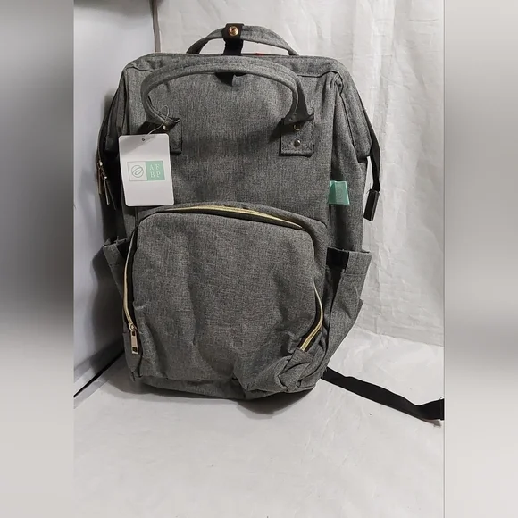 Afbp NWT BABY MULTIFUNCTIONAL DIAPER BACKPACK‎ PRT GREY