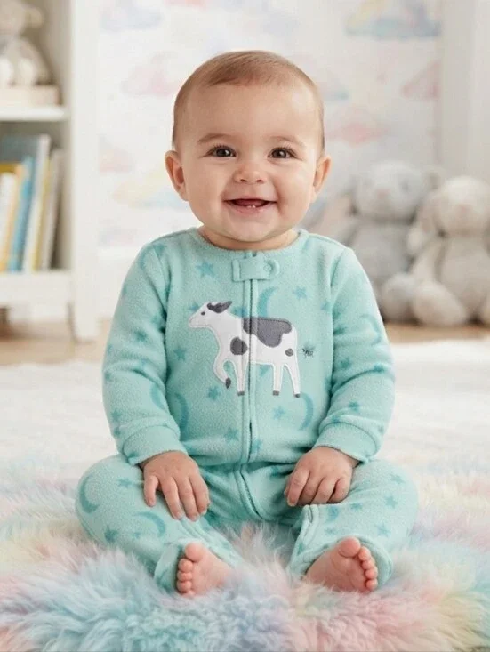 Carter's Baby & Toddler Girls Fleece Footie Pajamas