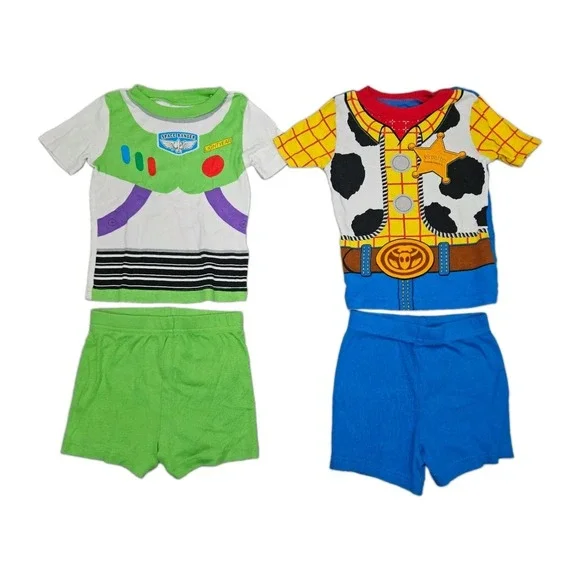 Disney Pixar Toy Story Boys' Short Sleeve Pajama Sets 24M
