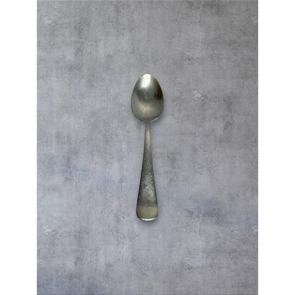 Brand Ware Large Serving Spoon Silver Tone Vintage Metal 8.5in Stainless