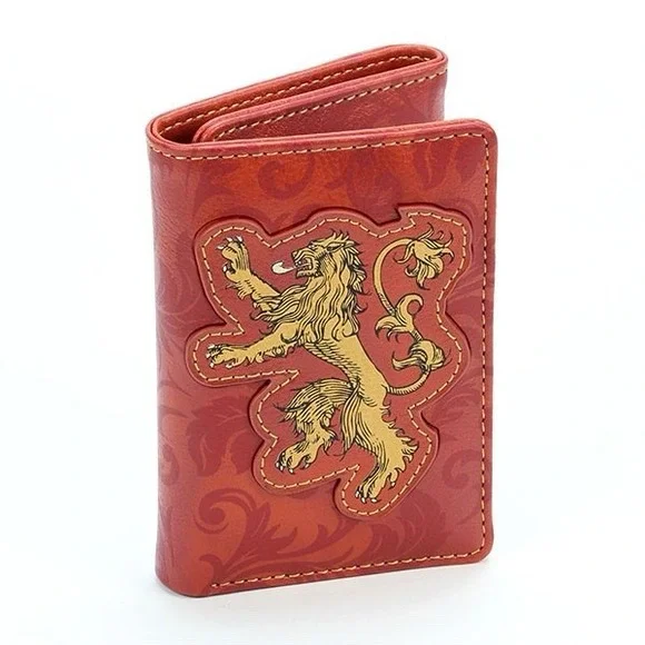 HBO Game of Thrones House Lannister Tri-Fold Wallet w/ ID Windows - thinkgeek