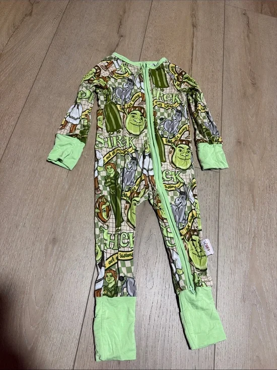 Bamboo zippy|Shrek print|12-18M