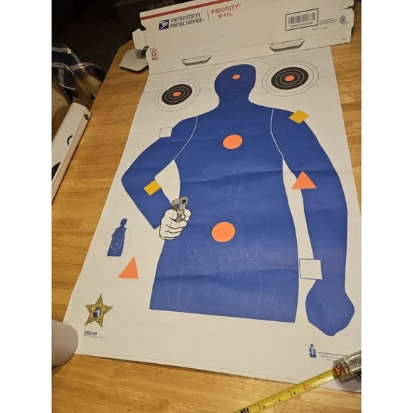 Police & Law Enforcement Silhouette Training Target 23
