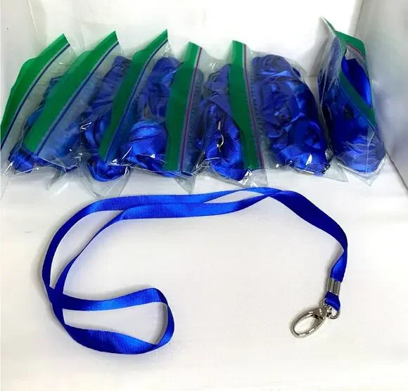 10 Count Blue Lanyard with Clip 17