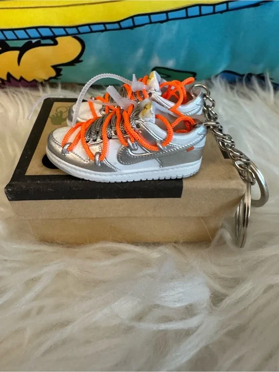 Mini Nike Off-White Sneaker Keychain with Box/Gift Bag