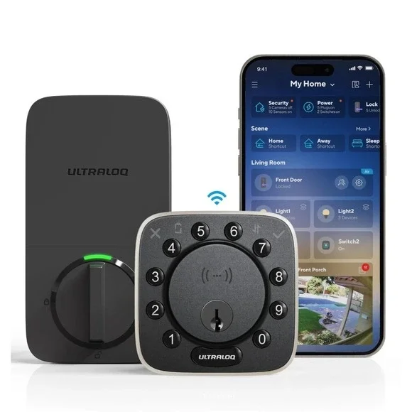 Bolt NFC Smart Lock, Built-in WiFi Keyless Entry Door Lock with Door Sensor, ...