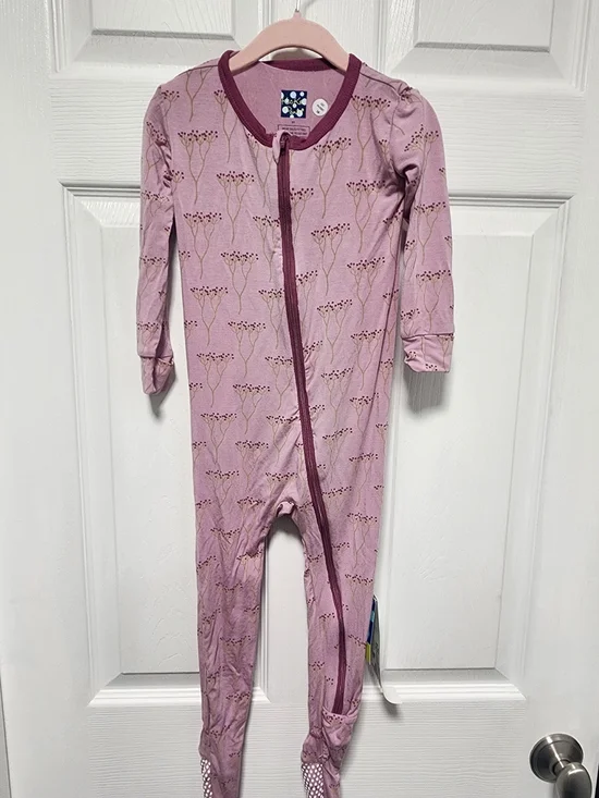 Kickee Pants Footed One-Piece Bamboo Pajamas 3T