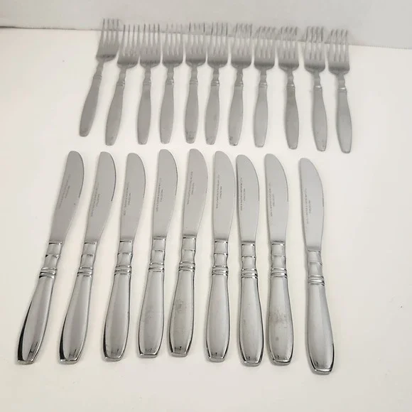 20 Pc Lot Reed & Barton BROMPTON Stainless Silverware Heritage Mint 11Fk 9Kn