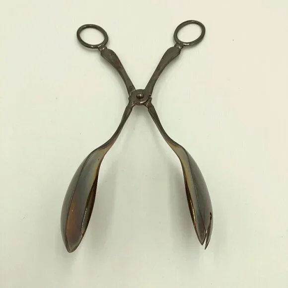Sheffield Silver Plated Serving Spoon Salad Tongs
