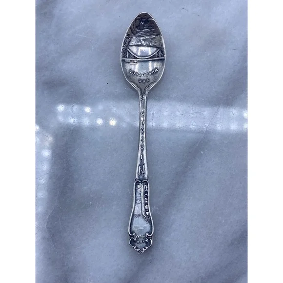 Vintage Sterling Silver Niagara Falls The Whirlpool Souvenir Spoon BMCo Canada