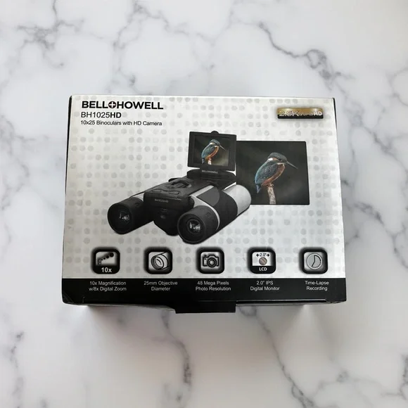 Bell+Howell BH1025HD 10x25 Binoculars with 2.5K HD Digital Camera