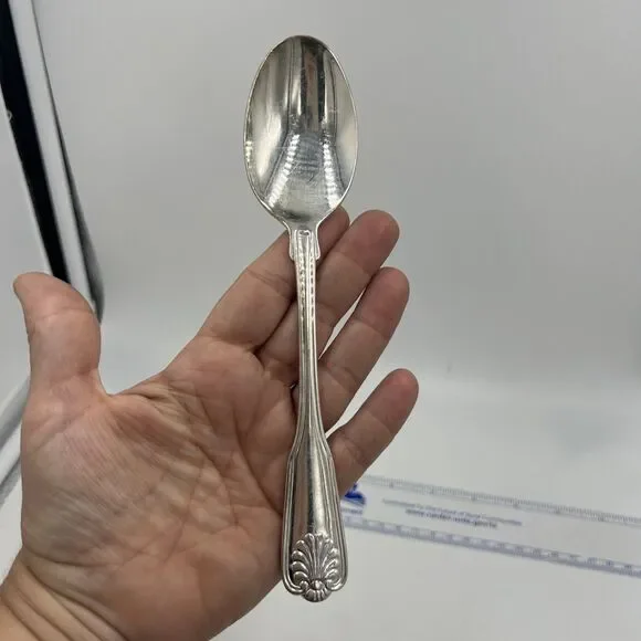 International Silver-plate Korea Soup Table Spoon Royal Shell / Shell Tip
