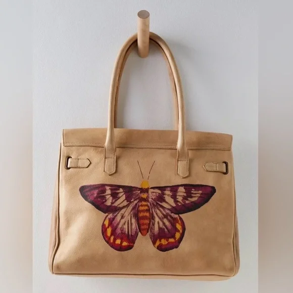 New🌟We the Free Sol Painted Leather Tote Bag