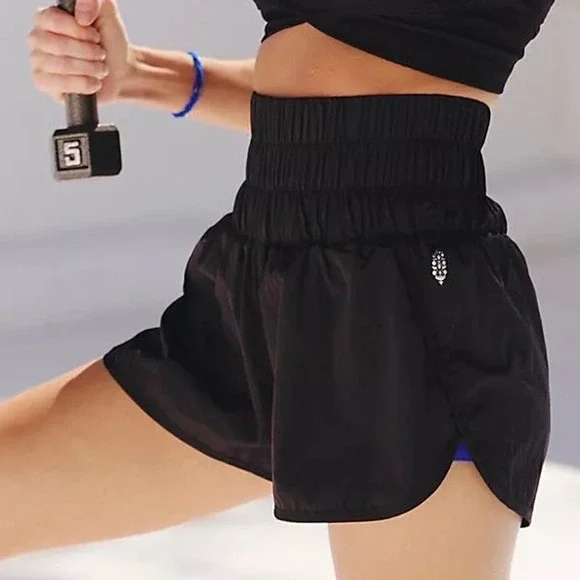 Free People FP Movement Womens Black Way Home High Rise Athletic Run‎ Shorts XS
