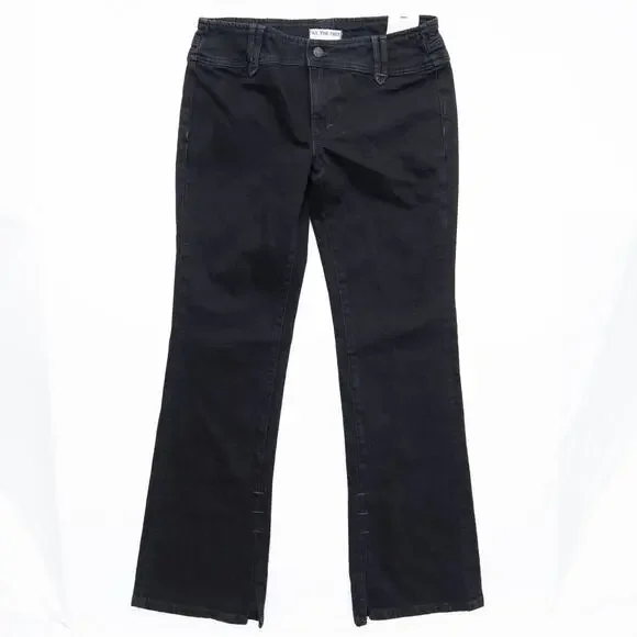 New Free People We The Free Black Stillwater Low Rise Flare Jeans Size 28