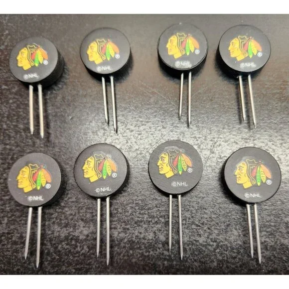 Chicago Blackhawks Corn Cob Forks Set Of 8‎