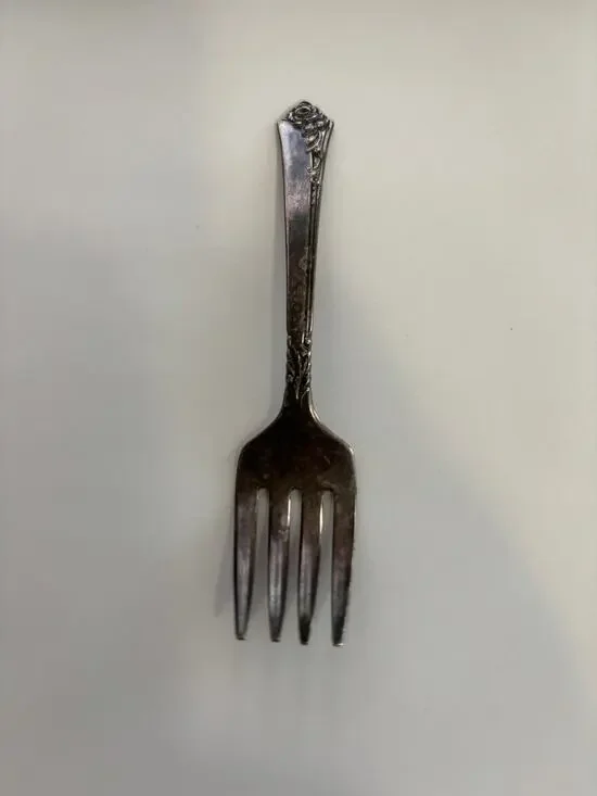 Vintagr Oneida Heirloom Sterling Silver Damask Rose 4