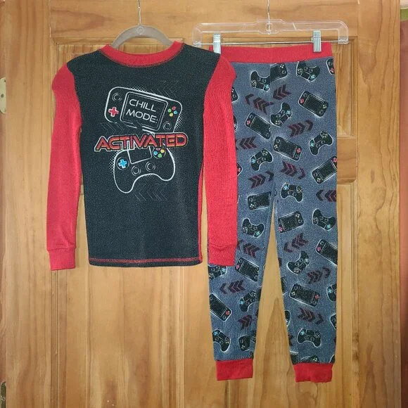 Boys Cuddl Duds Chill Mode Activated Gaming Pajama Set