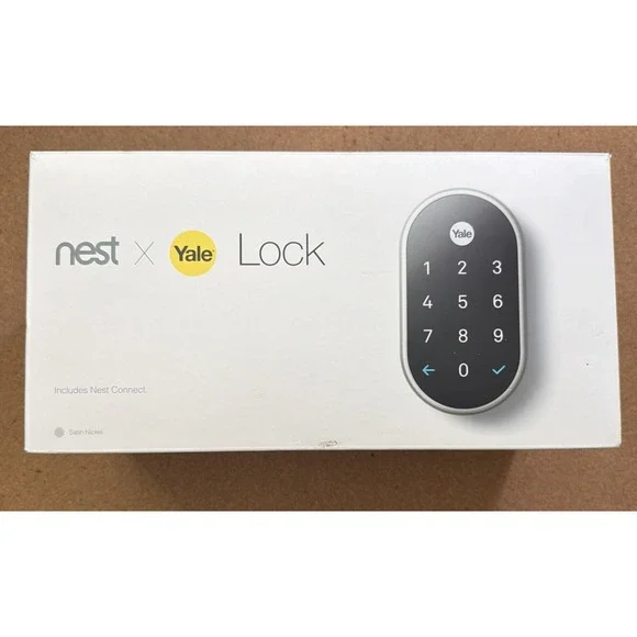 Nest X Yale Lock (Satin Nickel Finish) Smart Lock With Nest Connect Included New