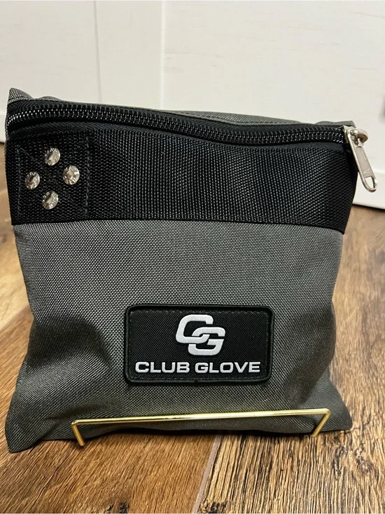 Club Glove Premium Zippered Valuables Pouch - Slate / Black