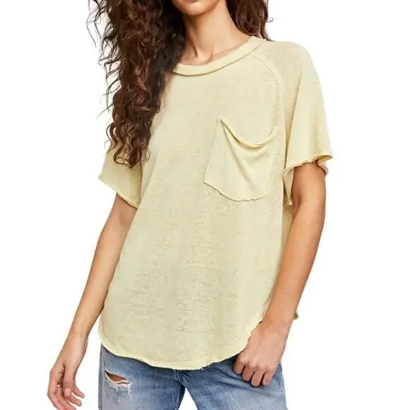 Free People Kyoto Oversized T-Shirt Lime
