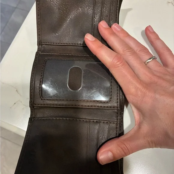 Levi's Dark Brown Leather Wallet