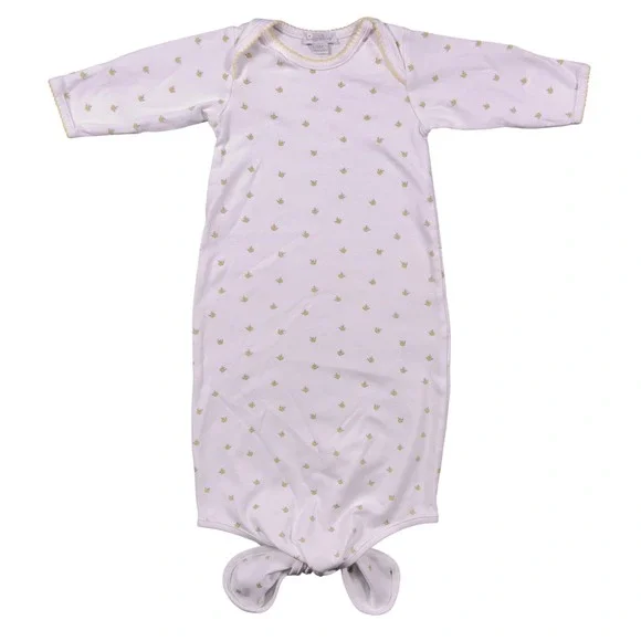 Kissy‎ Kissy Bumble Bee Knotted Sleep Sack Gown SM 0-3 Month Pima Cotton Sleeper