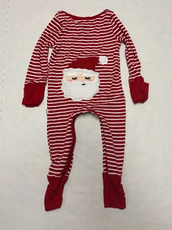 Little Sleepies holiday Santa pajama, size 0-3m