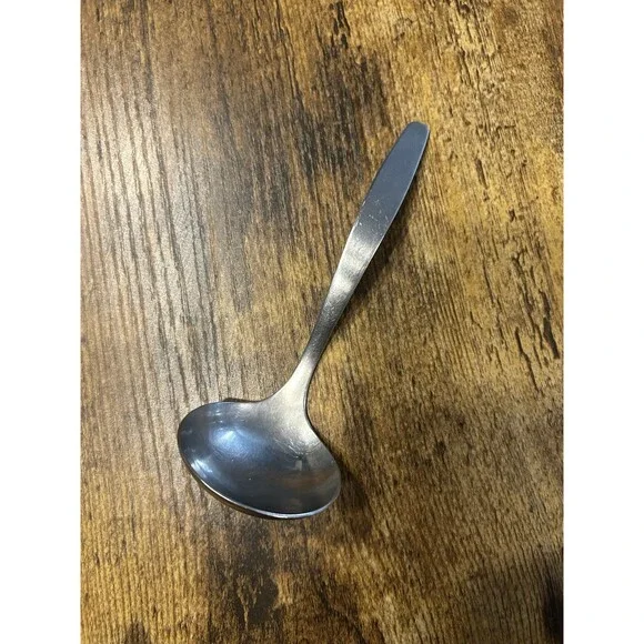 Vintage Pintinox Italy 18/10 Stainless Steel Round Cream Soup Spoon Ladle
