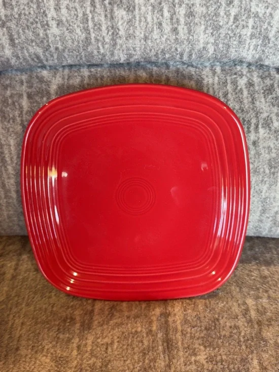 Fiesta square scarlet red salad plate 7.5 inch
