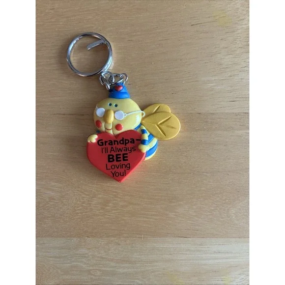 VTG Avon Keychain Grandpa I'll Always BEE Loving You